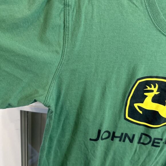 John Deere  T shirt Green Logo Short Sleeve Size Medium - Picture 4 of 9